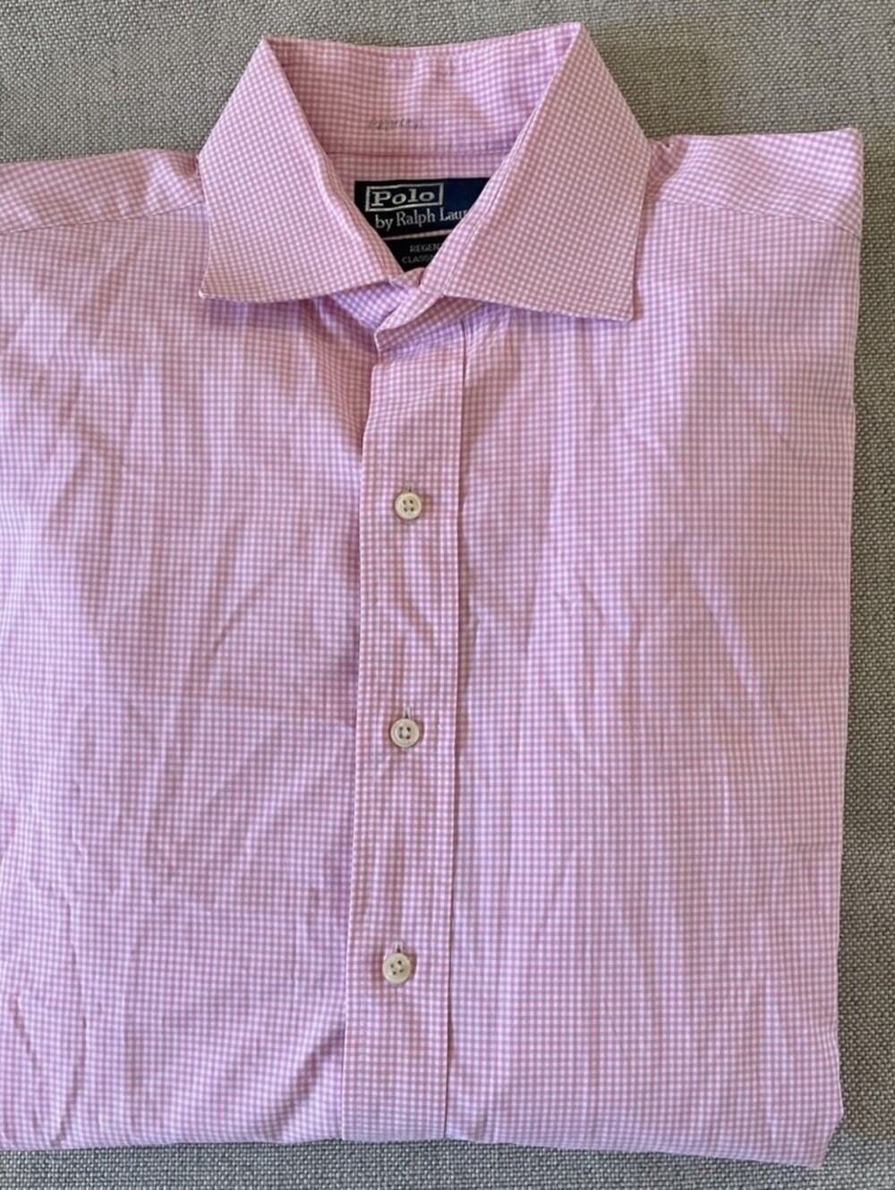 Polo Ralph Lauren Regent Shirt Pink Gingham Classicore L